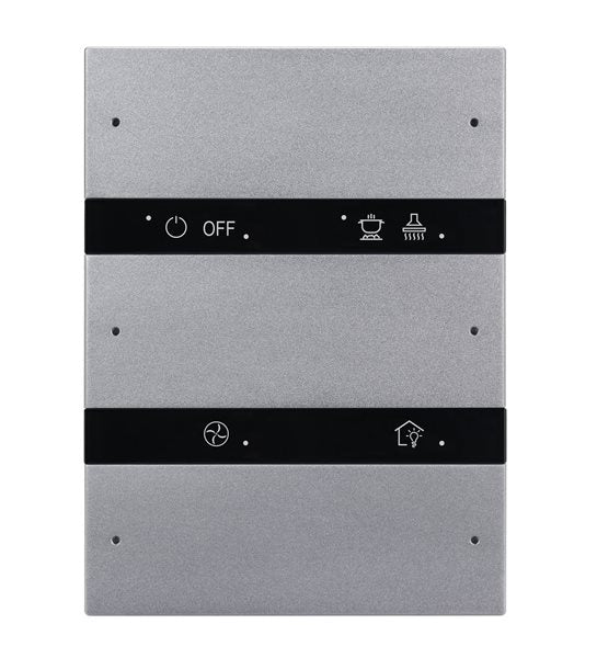 HDL-M/P3R.1-46-g Panneau intelligent à 6 boutons de la série Gris sidéral