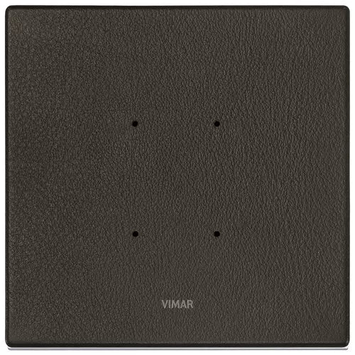 VIM 21662.22 - Plaque électronique Eikon Tactil 2 modules, cuir naturel, tabac
