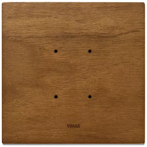 VIM 21662.31 - Plaque électronique Eikon Tactil 2 modules, bois naturel, noyer italien