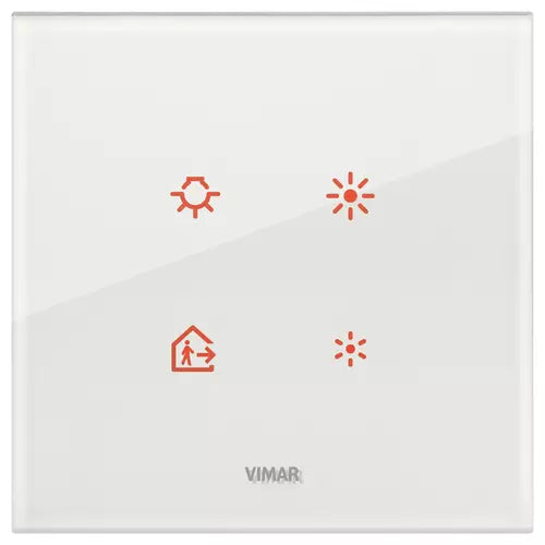 VIM 21662.70 - Plaque électronique Eikon Tactil 2 modules, cristal, blanc diamant
