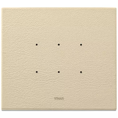 VIM 21662.21 - Plaque électronique Eikon Tactil 2 modules, cuir naturel, crème