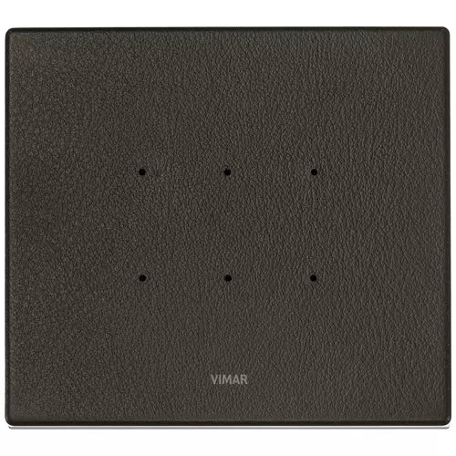 VIM 21663.22- Plaque électronique Eikon Tactil 3 modules, cuir naturel, tabac