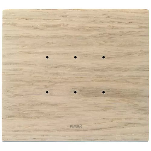 VIM 21663.32 - Plaque électronique Eikon Tactil 3 modules, bois naturel, rouvre blanc