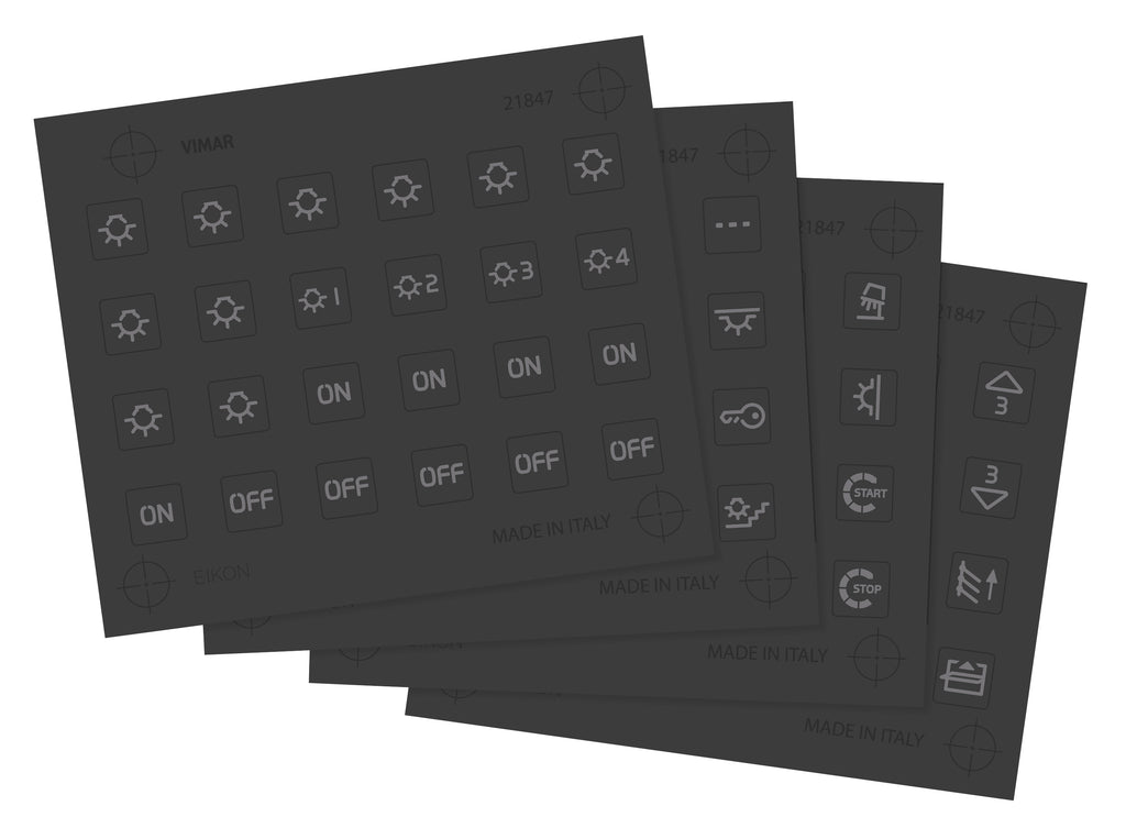 VIM 21847 - Etiquettes symboles pour fonctions standard Eikon Tactil