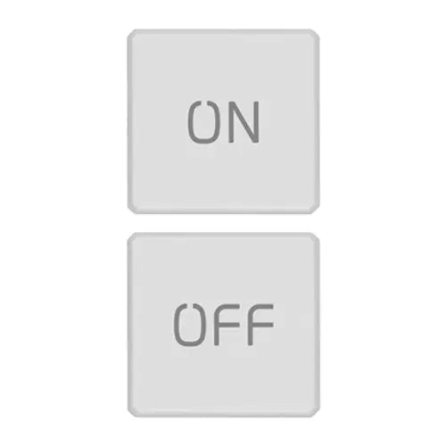 VIM 22751.1.01 - Eikon Exe Flat - 2 buttons Flat ON/OFF blanc