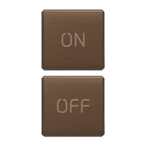 VIM 22751.1.12 - Eikon Exe Flat - 2 boutons Symbole On/Off Bronze