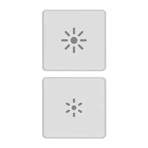 VIM 22751.3.01 - Eikon Exe Flat - 2 buttons Flat Lumière blanc