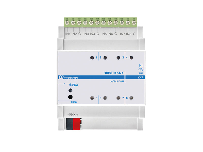 EEL BI08F01KNX - Module 8 entrées binaires rail DIN