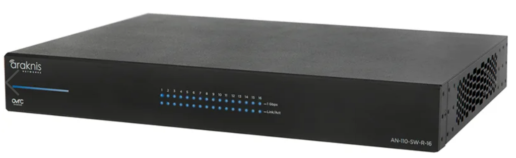 ARA AN-110-SW-R-16 - Araknis Networks® 110 Series Unmanaged+ Gigabit Switch | 16 Ports