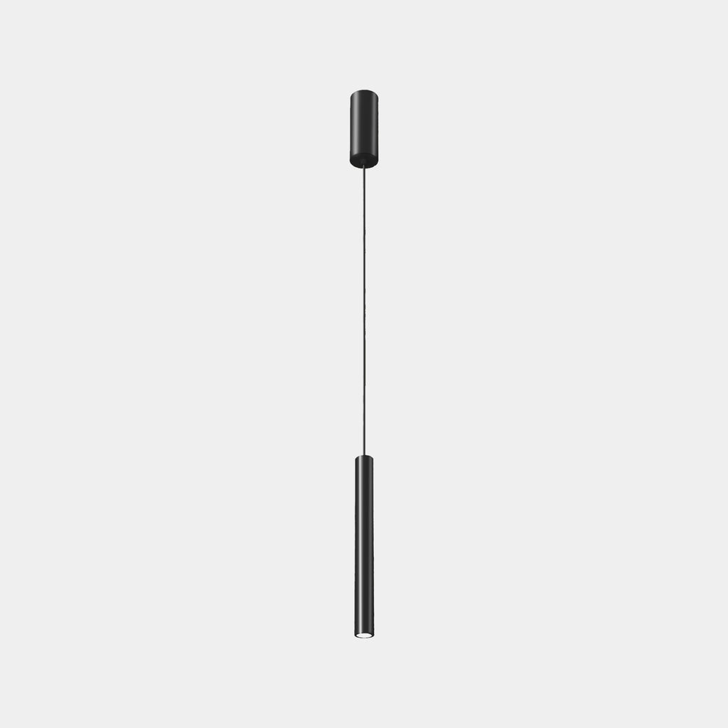 Suspension Stylus Surfaced 300mm LED 7.7W Blanc chaud - 3 000 K ON-OFF Noir 412lm