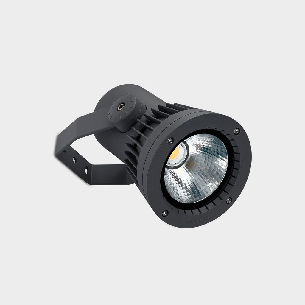 Projecteur et spot IP65 Hubble Cob LED ø207mm LED 52W Blanc neutre - 4 000 K ON-OFF Gris urbain 5631lm