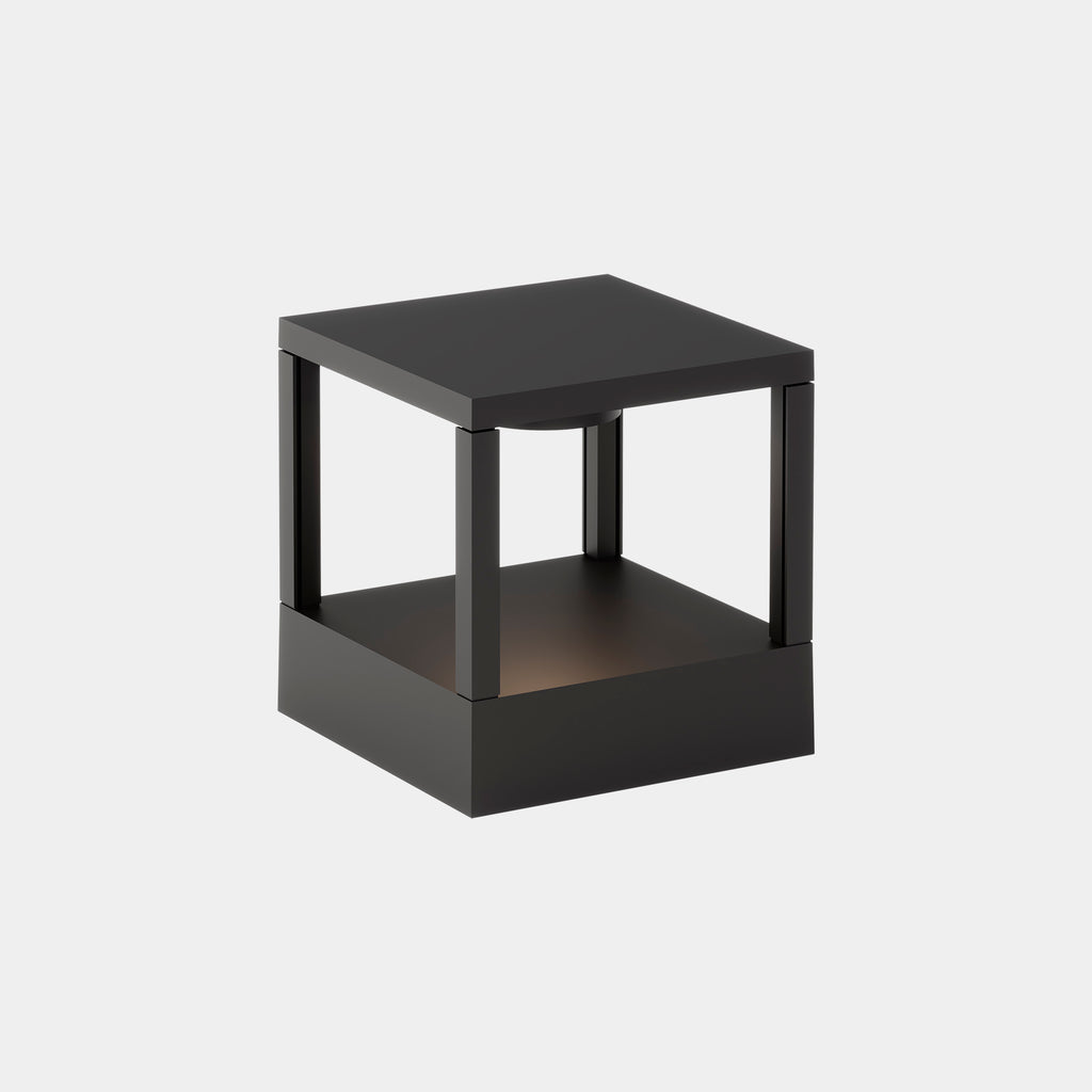 Balise Chillout IP66 Rack Bollard Portable Plug&Play 150x150x160mm LED 13.5W SW 2700-3200-4000K ON-OFF Noir 760lm