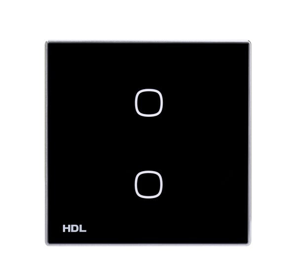 HDL-M/TBP2.1-A2-48-b iTouch Series 2 Buttons Touch Panel EU, Black