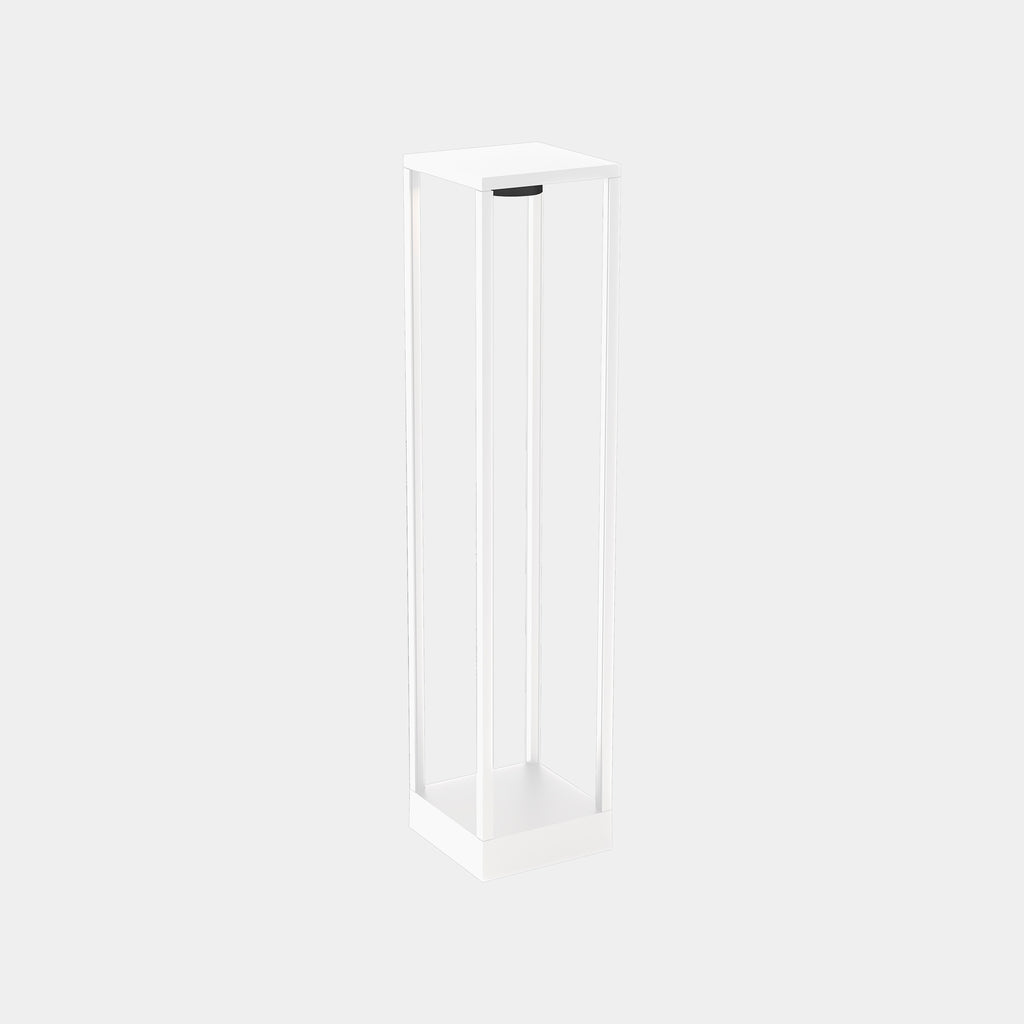 Balise Chillout IP66 Rack Bollard Fixed 150x150x700mm LED 13.5W SW 2700-3200-4000K ON-OFF Blanc 760lm