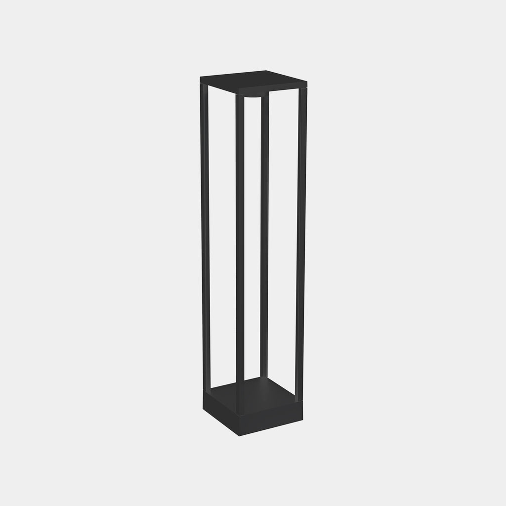 Balise Chillout IP66 Rack Bollard Fixed 150x150x700mm LED 13.5W SW 2700-3200-4000K DALI-2 Noir 760lm