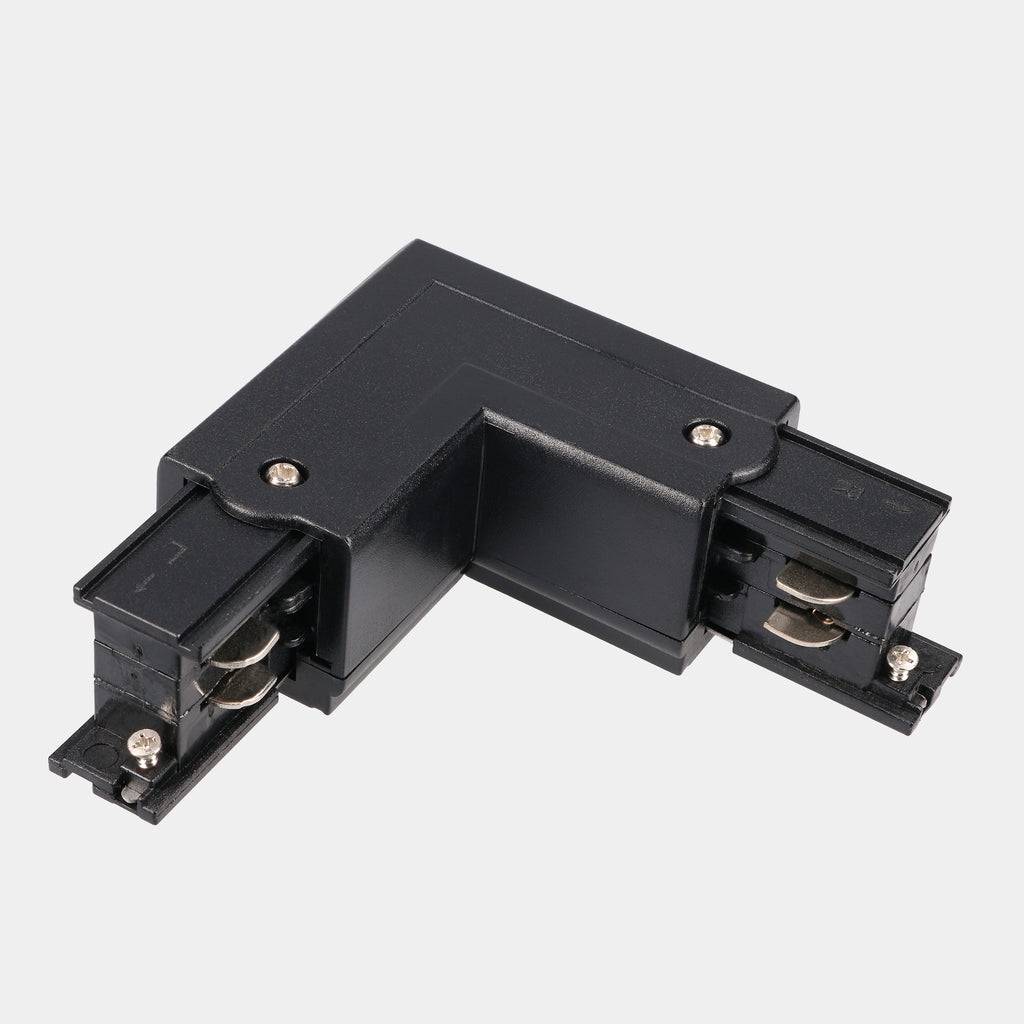 Connecteur droit noir en L sans cadre