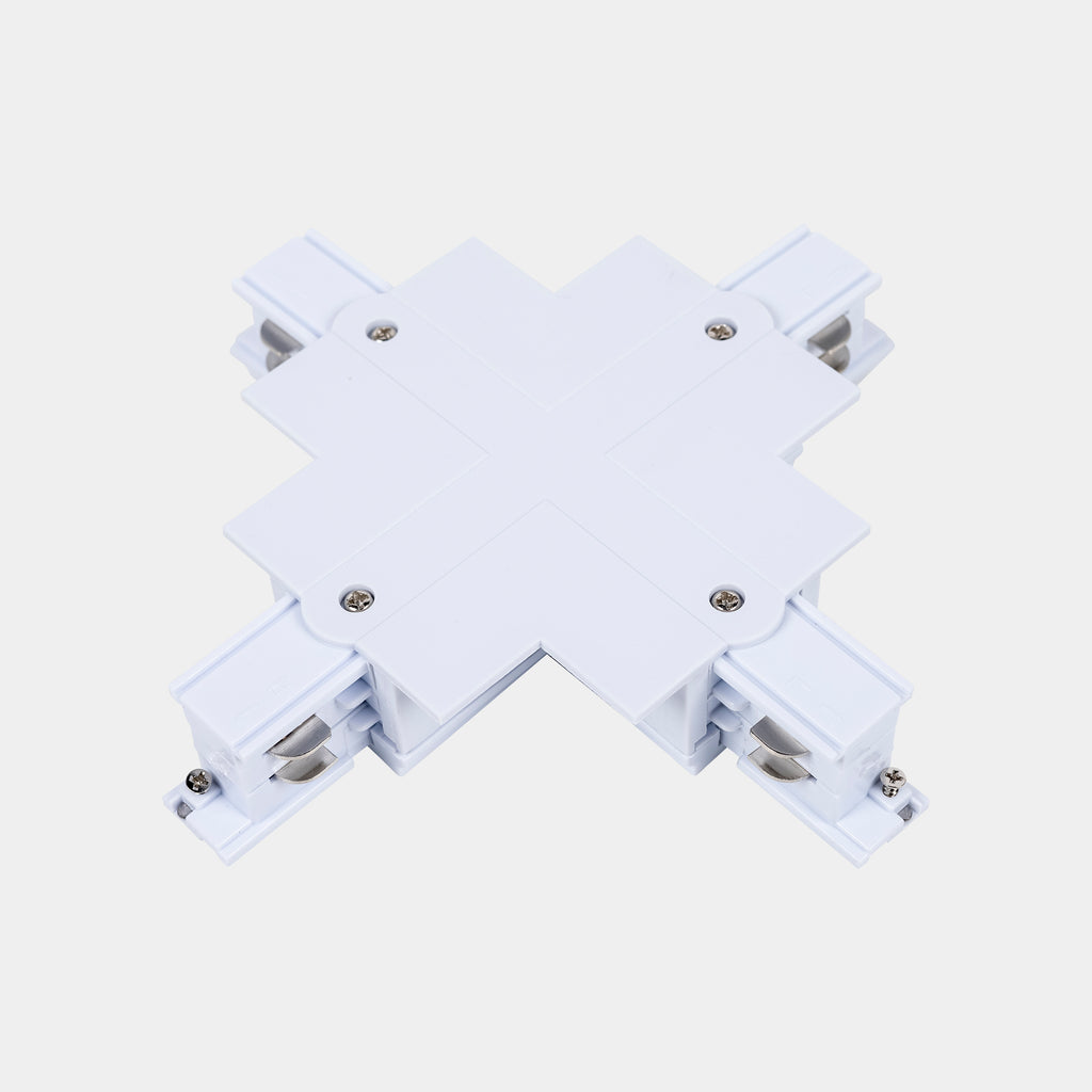 Connecteur blanc en X avec cadre