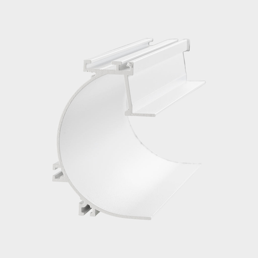 Système d'éclairage linéair Taglio Di Luce Indirect Recessed Blanc