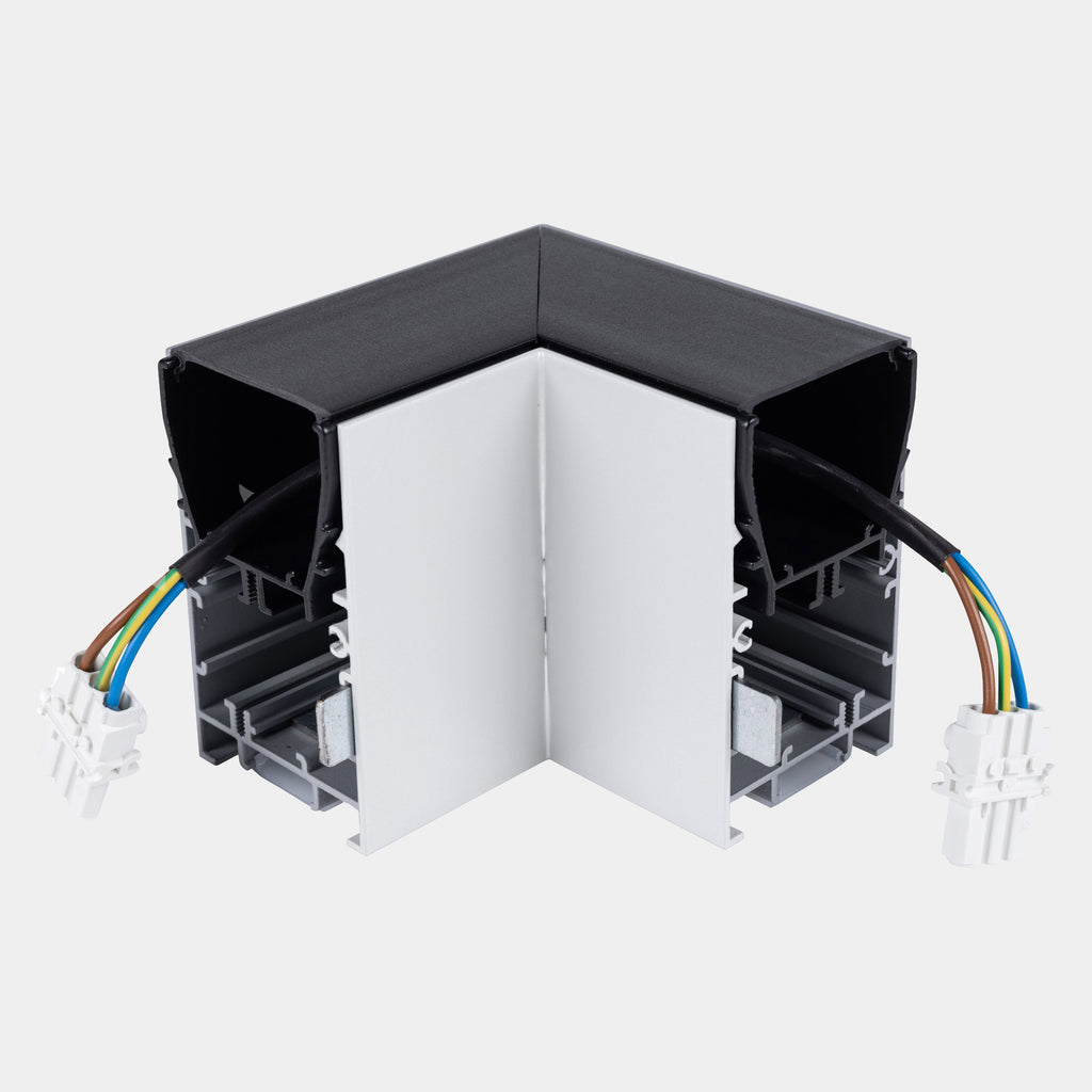 Raccord 90° blanc