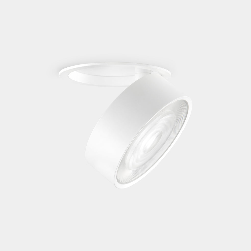 Downlight Kiva Recessed Ø95mm 12W Blanc chaud - 2 700 K CRI 90 22.7º DALI-2 Blanc IN IP20 / OUT IP23 1172lm