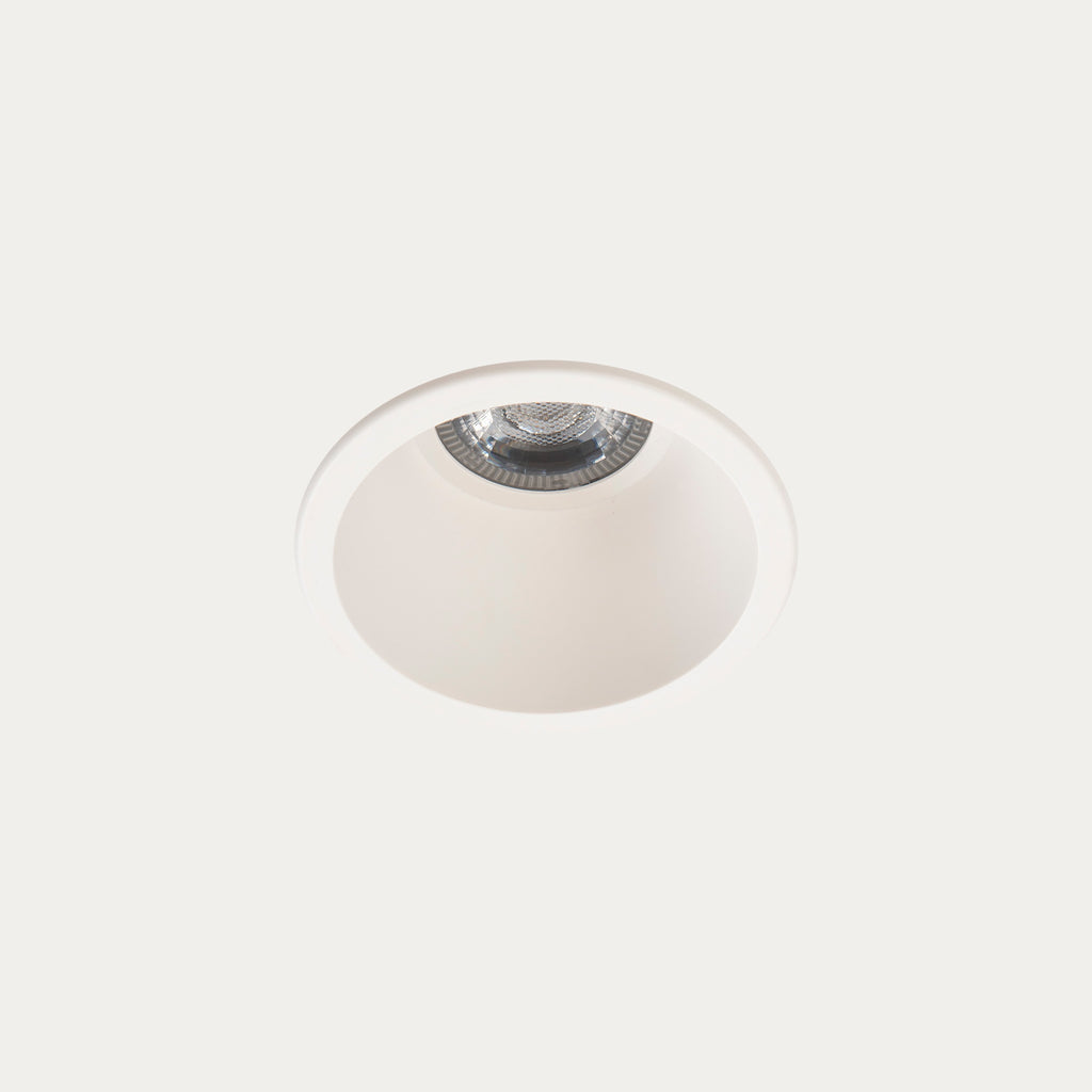 Downlight Lite ø88mm 6.7W Blanc chaud - 3 000 K CRI 80 32º ON-OFF Blanc IP54 662lm