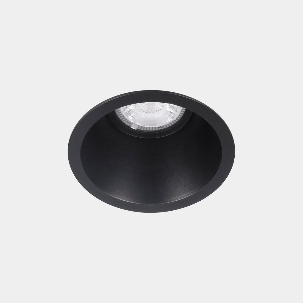 Downlight Lite ø105mm 6.7W Blanc neutre - 4 000 K CRI 80 30.2º ON-OFF Noir IN IP20 / OUT IP54 656lm