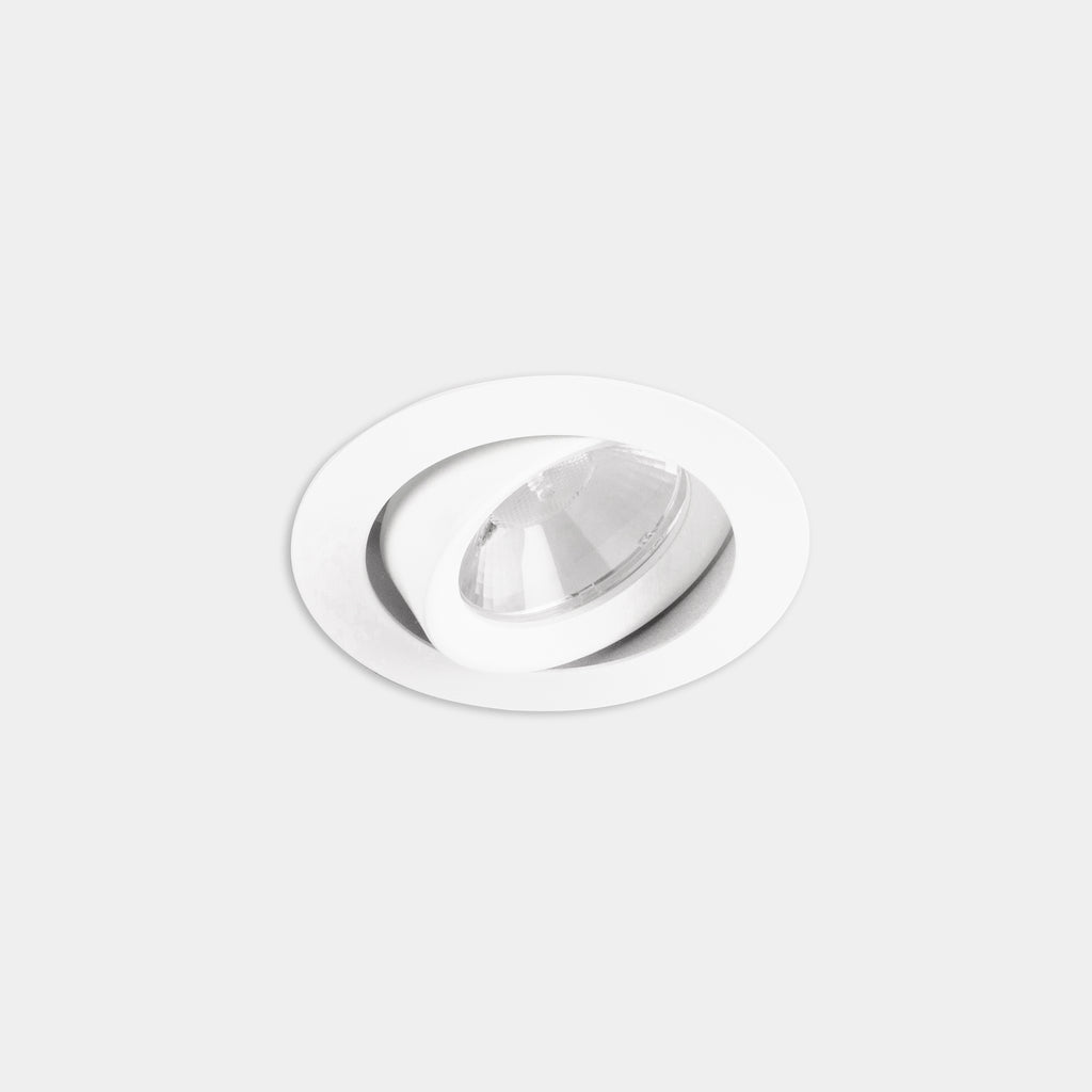 Downlight Play Flat Round Adjustable Emergency 11.9W Blanc chaud - 2 700 K CRI 90 33.8º DALI-2 Blanc IP23 1235lm