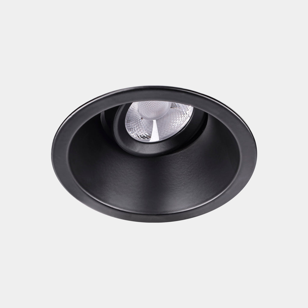 Downlight Play High Visual Confort Round Adjustable 11.9W Blanc neutre - 4 000 K CRI 90 44.2º Noir IP23 1326lm