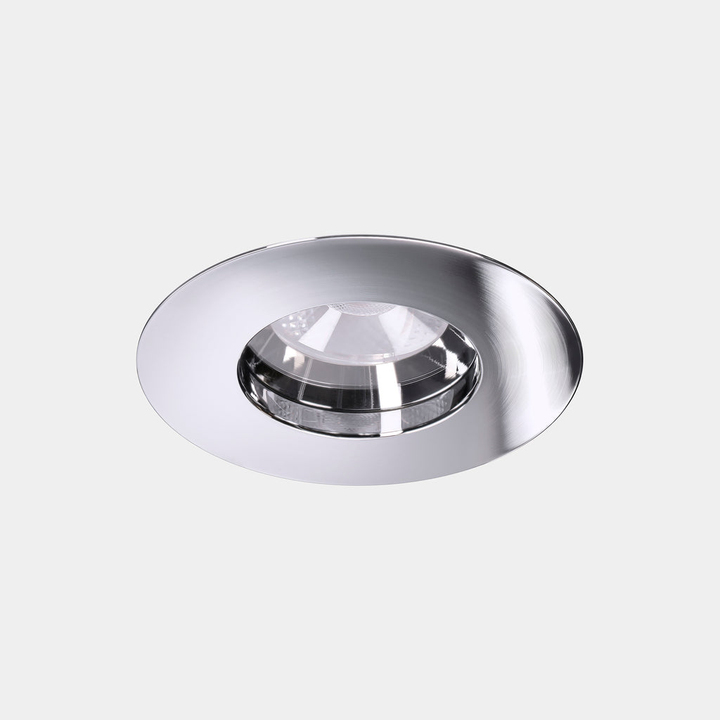 Downlight Play IP65 Round Fixed 11.9W Blanc chaud - 2 700 K CRI 90 48.5º PHASE CUT Chrome IP65 941lm