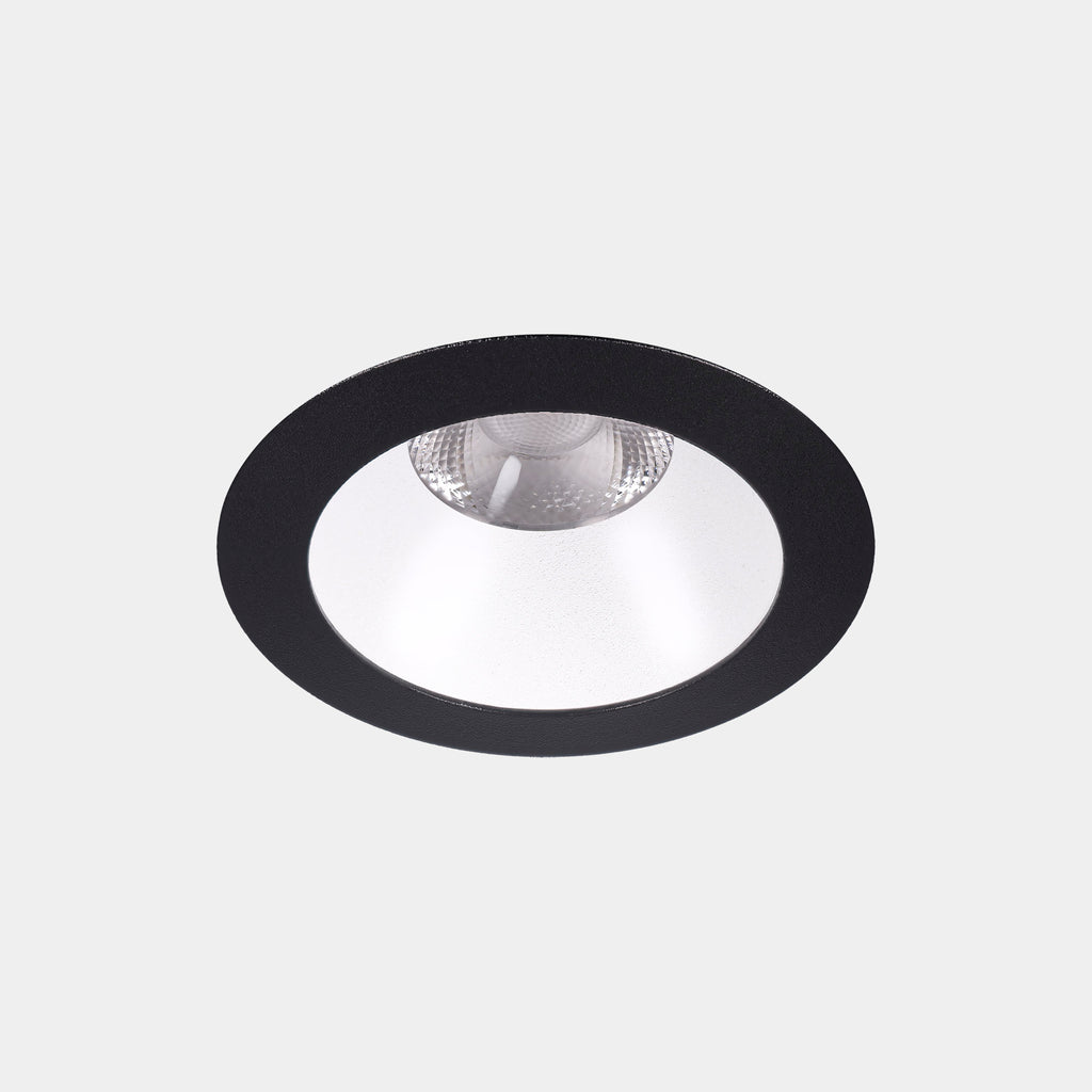 Downlight Play Deco Symmetrical Round Fixed 11.9W Blanc neutre - 4 000 K CRI 90 19.1º DALI-2 Noir/Blanc IP54 1274lm