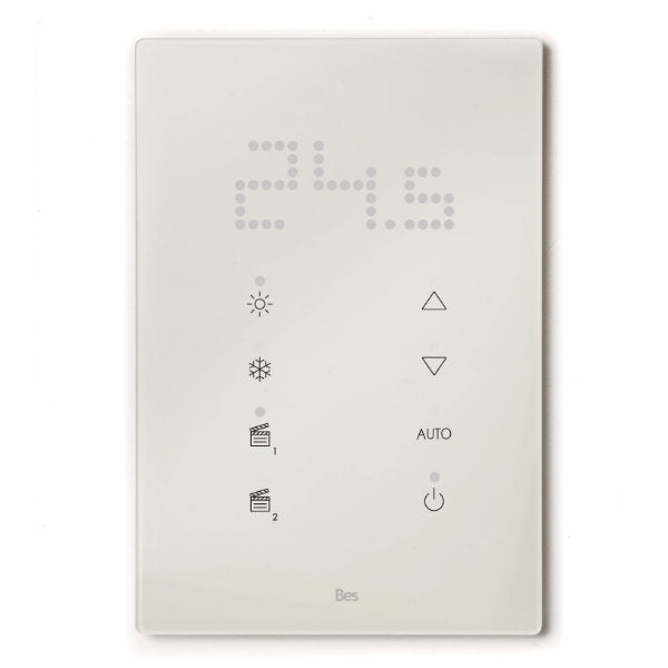 BES SR592210 - Thermostat KNX Cubik-TL blanc - Icônes personnalisables