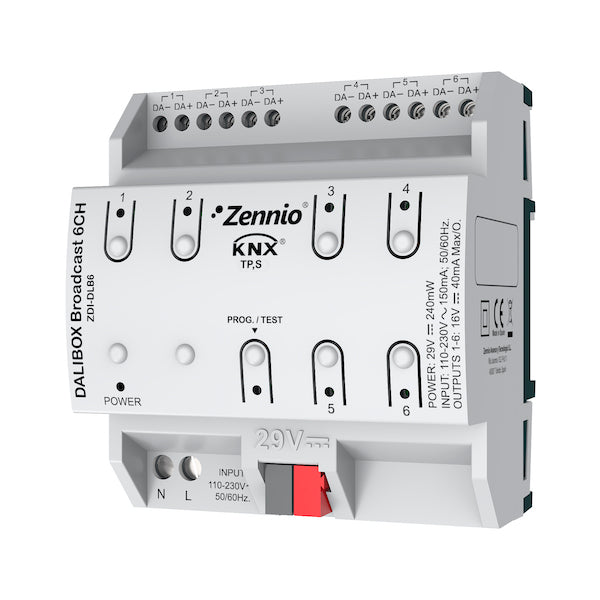 ZEN ZDI-DLB6 - DALIBOX Broadcast 6 canaux de 20 ballasts par canal