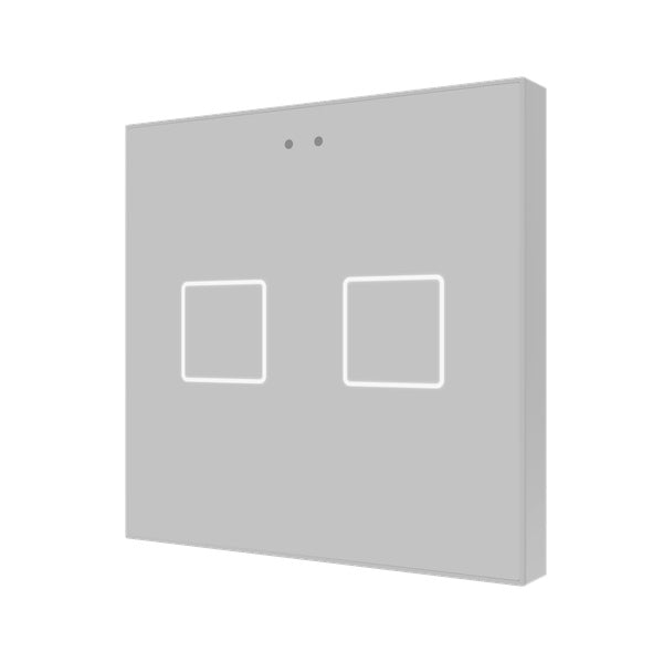 ZEN ZVI-F55X2 - Interrupteur capacitif Flat 2 touches - Argent