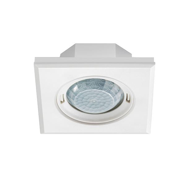 ESY EP10451713 (PD-FLAT 360i/8 SQUARE WHITE KNX) - Détecteur de présence plat KNX, ENC, montage au plafond, 360°, Ø 8m, carré, blanc