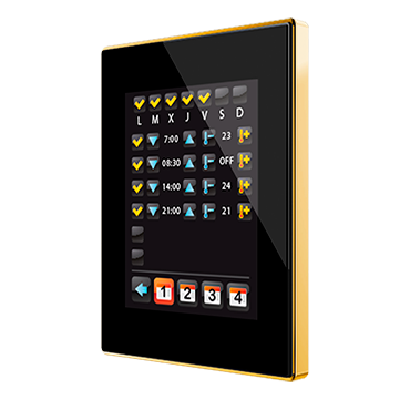 ZEN ZVI-Z41PRO-AG - Ecran tactile KNX Z41 Pro - Cadre doré - Anthracite