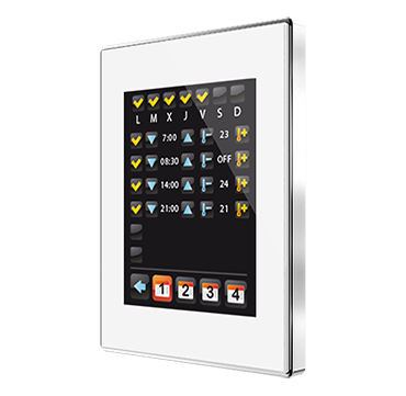 ZEN ZVI-Z41PRO-WC - Ecran tactile KNX Z41 Pro - Cadre chromé - Blanc