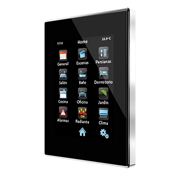 ZEN ZVI-Z41LIT-AC - Ecran tactile KNX Z41 Lite - Cadre chromé - Anthracite