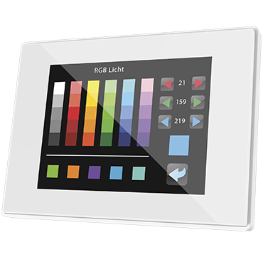 ZEN ZVI-Z41LIT-WP - Ecran tactile KNX Z41 Lite - Cadre polycarbonate - Blanc