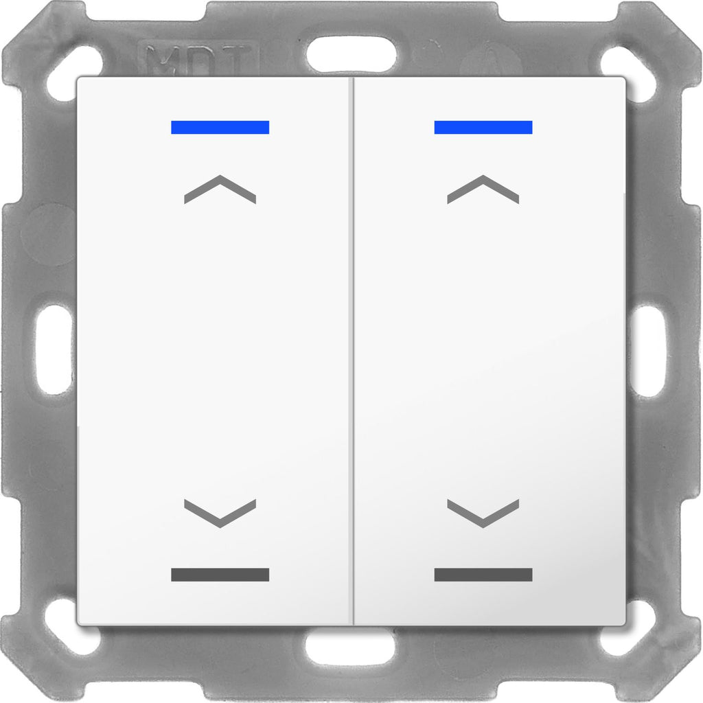 MDT BE-TAL5502.A1 - Push Button Lite 55 2-fold, RGBW, blinds, White glossy finish