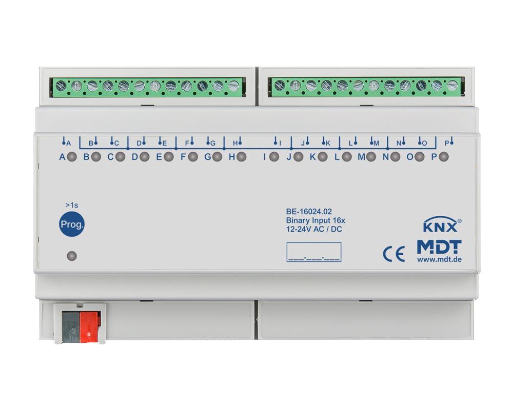 MDT BE-16024.02 - Binary Input 16-fold, 8SU MDRC, Inputs 24 V AC/DC