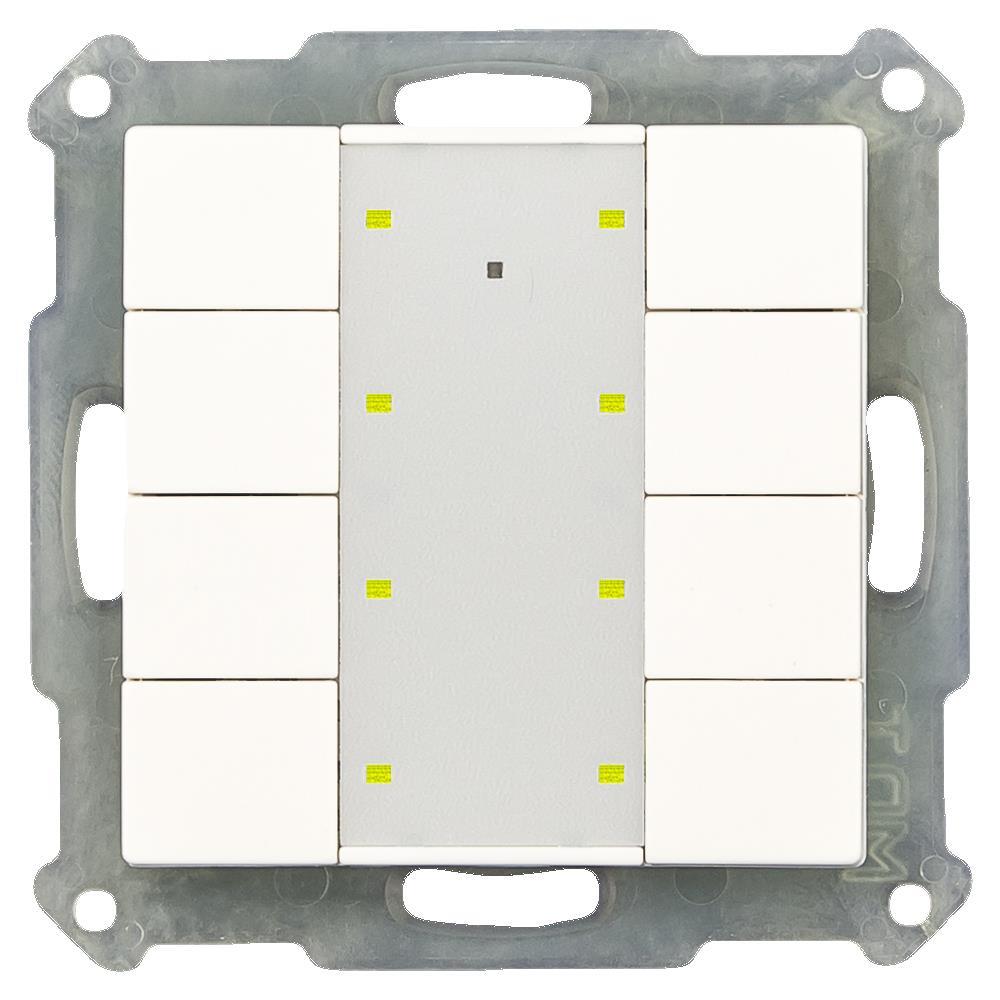 MDT BE-TA55P8.02 - Push Button Plus 55 8-fold, White matt finish