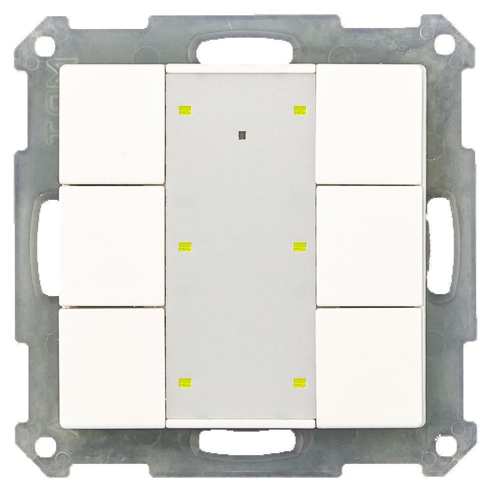MDT BE-TA55P6.02 - Push Button Plus 55 6-fold, White matt finish