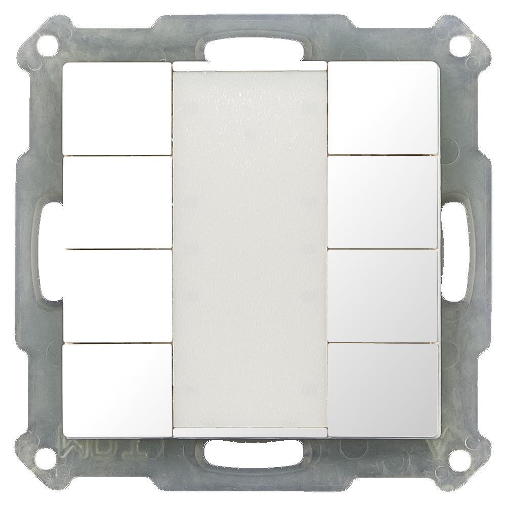 BE-TA5508.G2 - Push Button 55 8-fold, White glossy finish