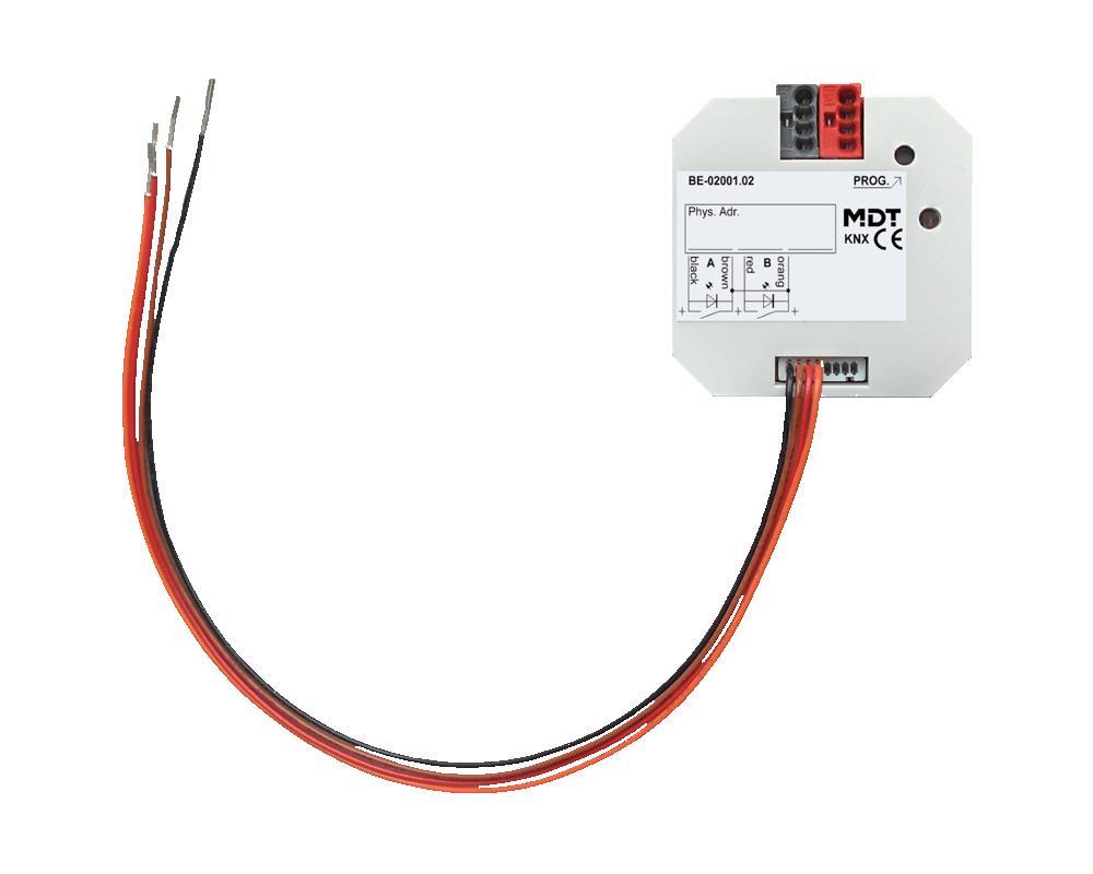 MDT BE-02001.02 - Universal Interface 2-fold, flush mounted, Contact Inputs