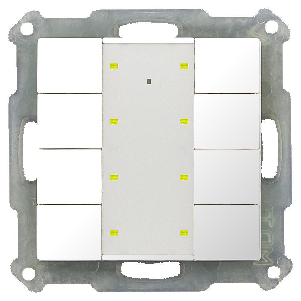 MDT BE-TA55P8.G2 - Push Button Plus 55 8-fold, White glossy finish