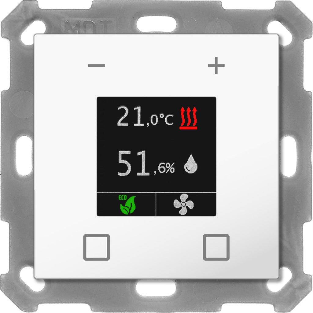 MDT SCN-RTN55S.01 - Unité d'extension de température ambiante Smart 55, finition blanc brillant
