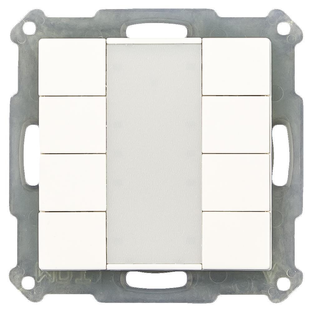 BE-TA5508.02 - Push Button 55 8-fold, White matt finish