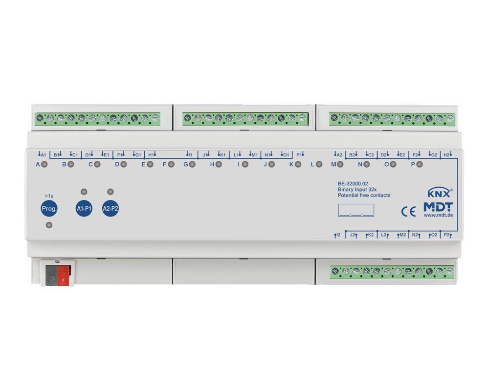 MDT BE-32000.02 - Binary Input 32-fold, 12SU MDRC, Contact Inputs