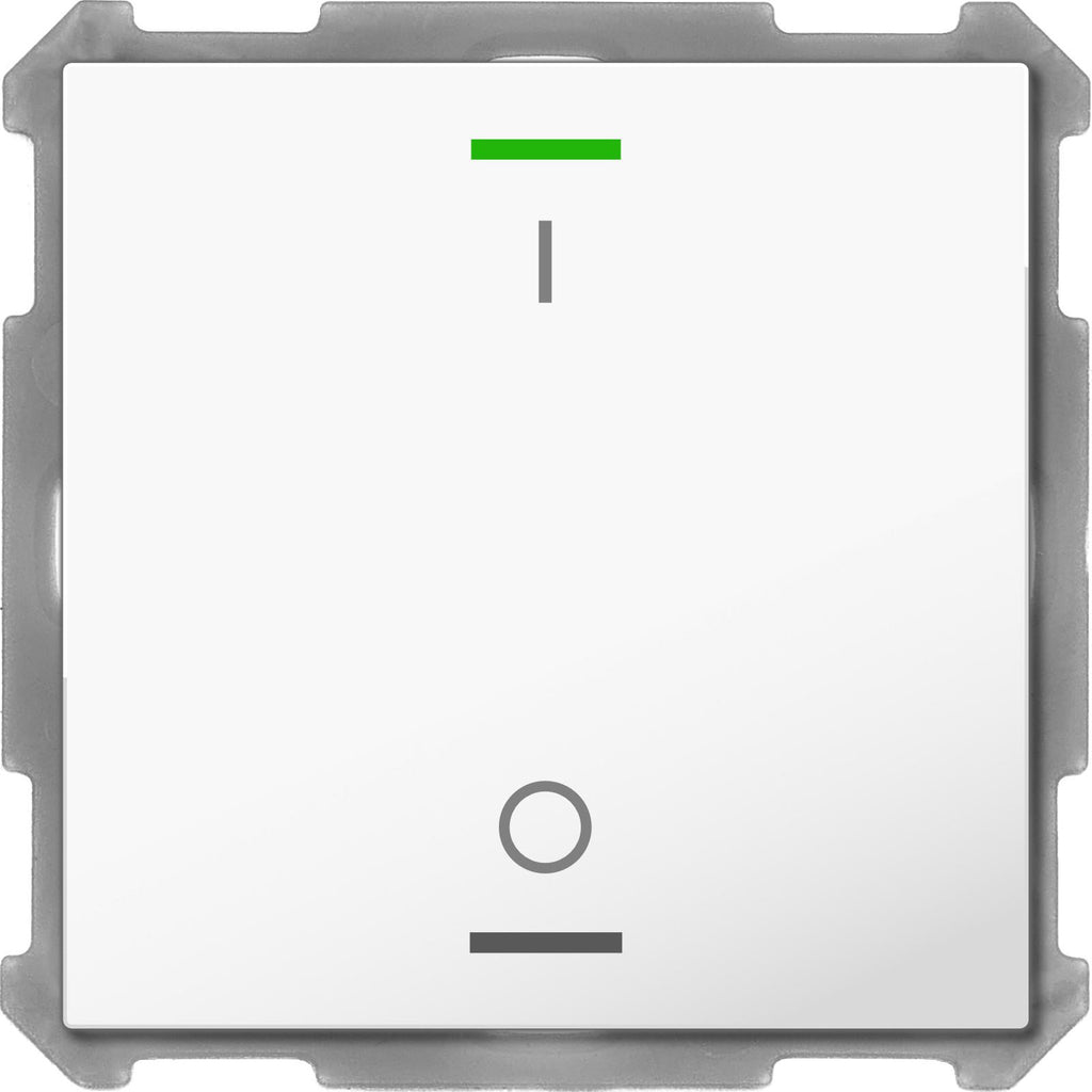 MDT BE-TAL6301.B1 - Push Button Lite 63 1-fold, RGBW, switch, studio white glossy finish