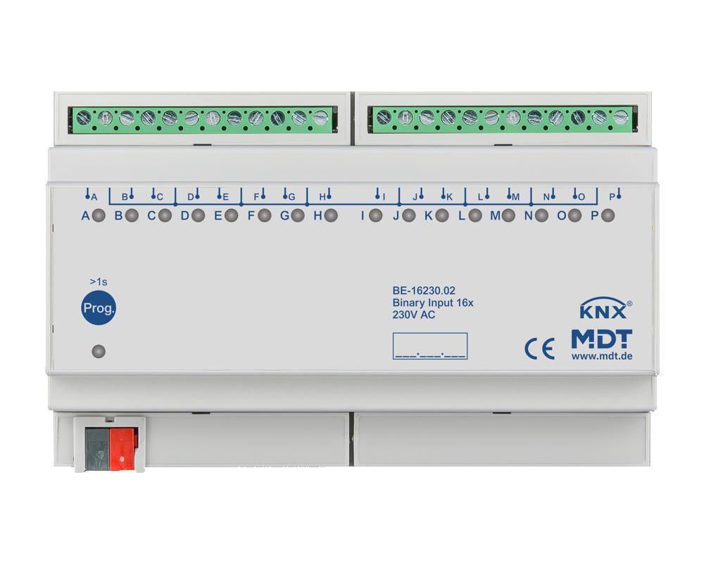 MDT BE-16230.02 - Binary Input 16-fold, 8SU MDRC, Inputs 230 V AC